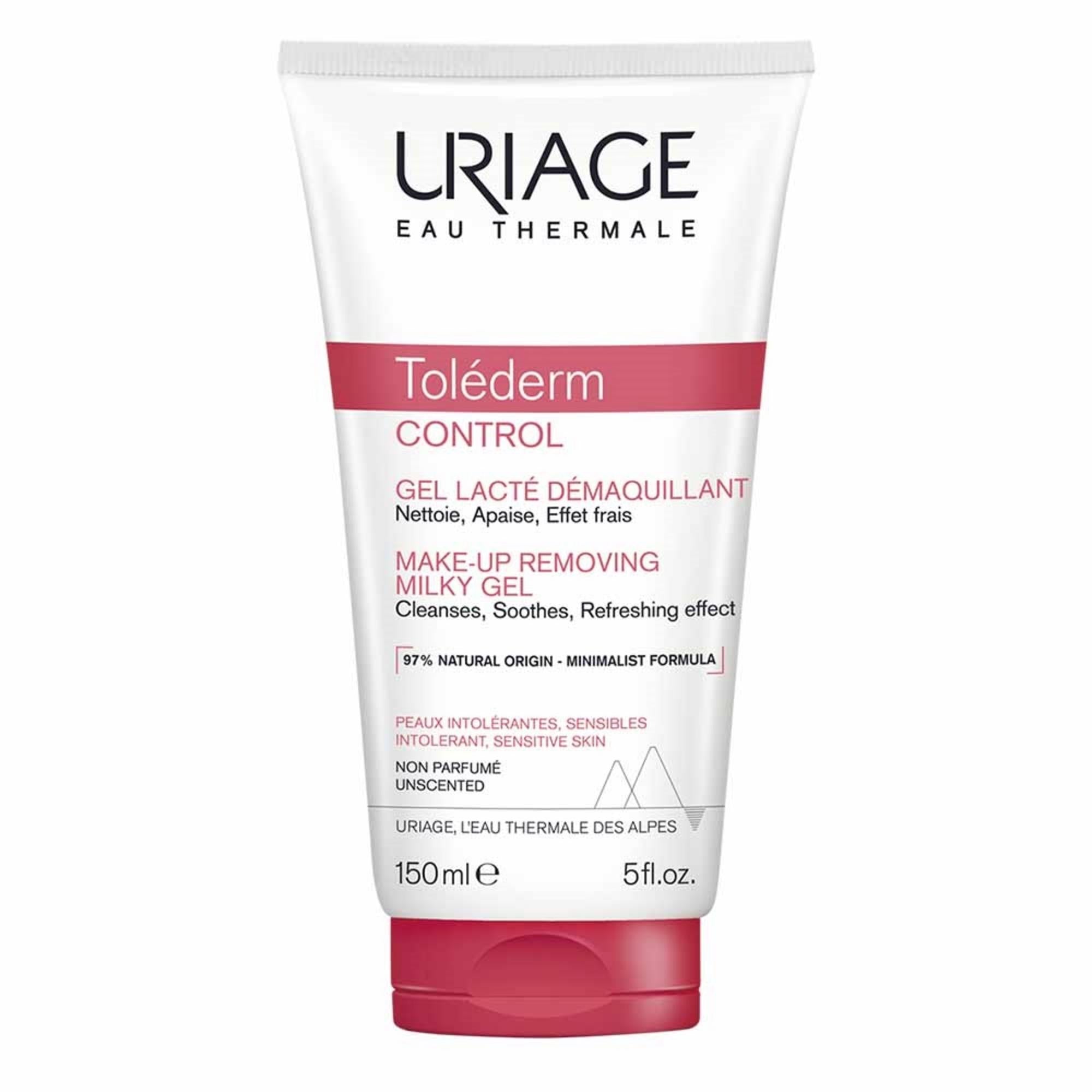 Uriage, Toléderm, Calmant, Gel de curățare și demachiant 2-în-1, 150 ml