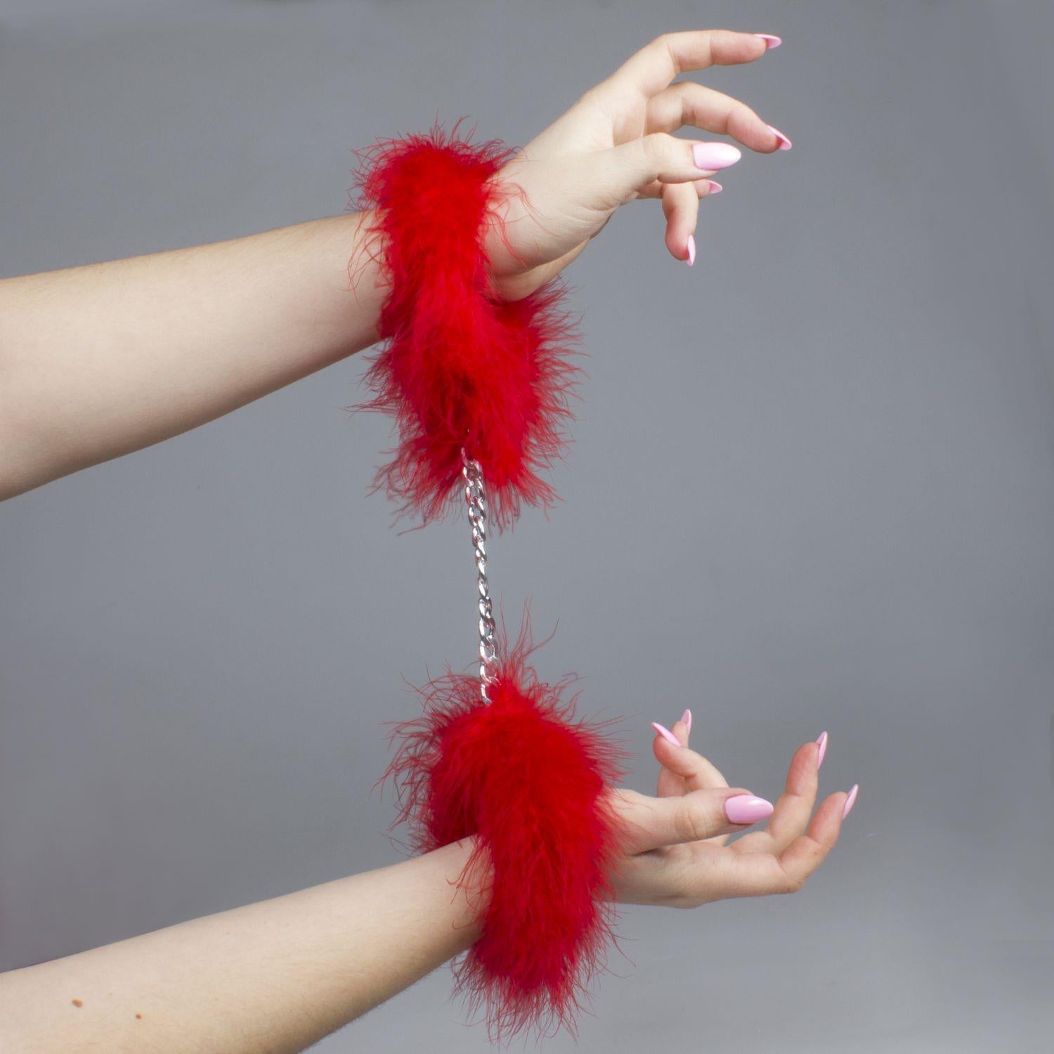 Cătușe Secret Play Red Marabou