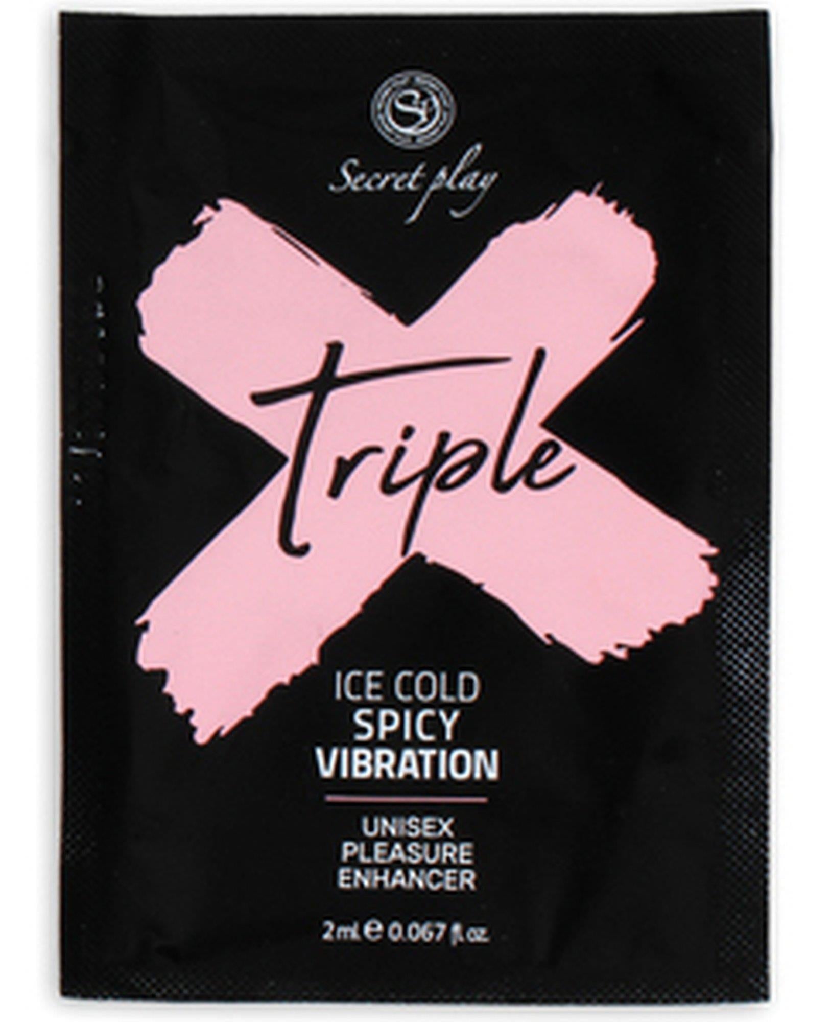 Gel unisex Triple X Secret Play 3 în 1 2 ml