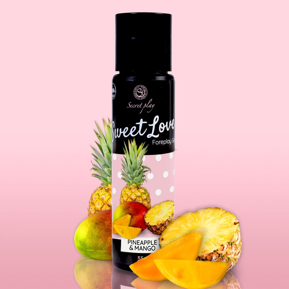 Gel comestibil Secret Play cu aromă de mango și ananas 60ml