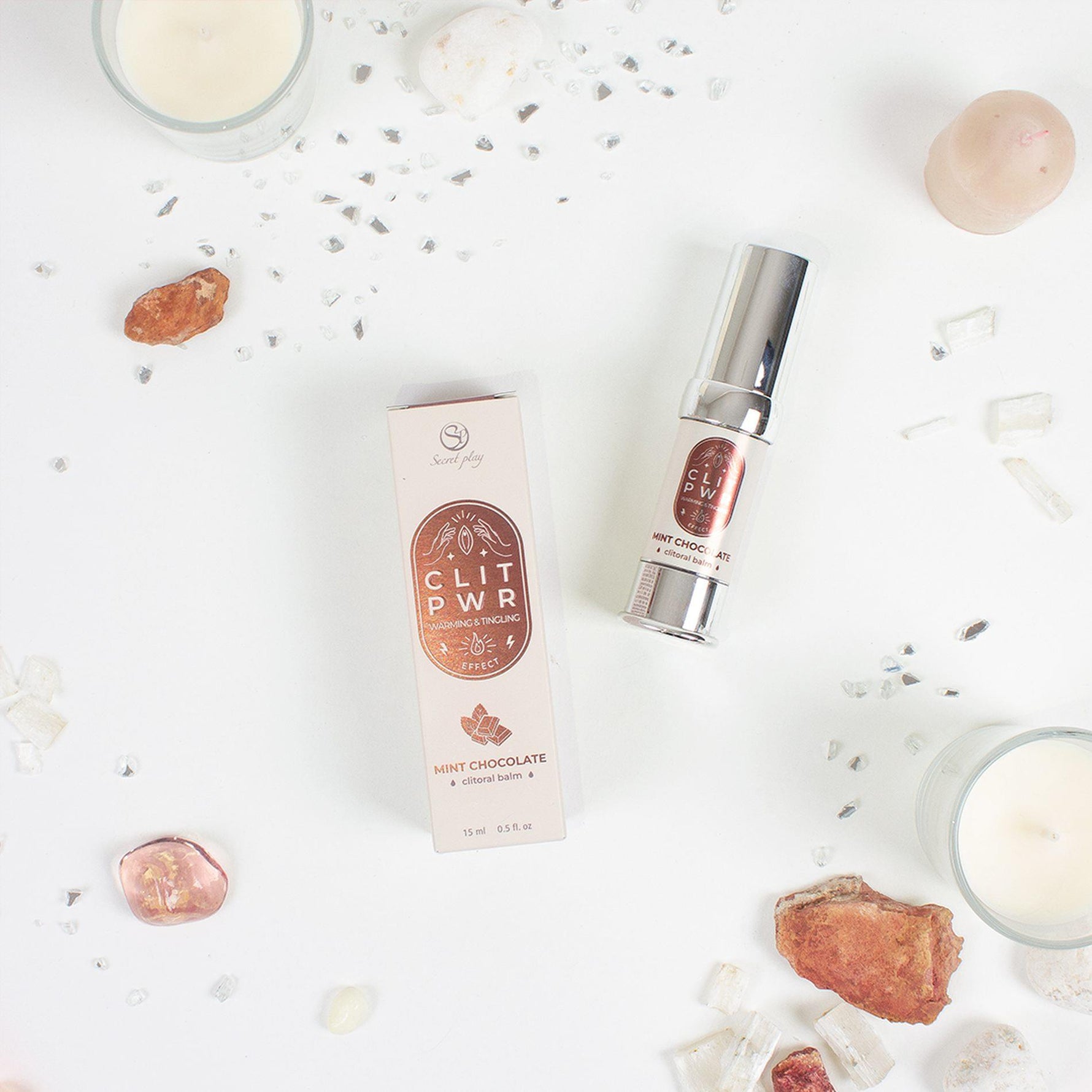 Balsam Clitoridian Secret Play cu Mentă și Ciocolată 15 ml