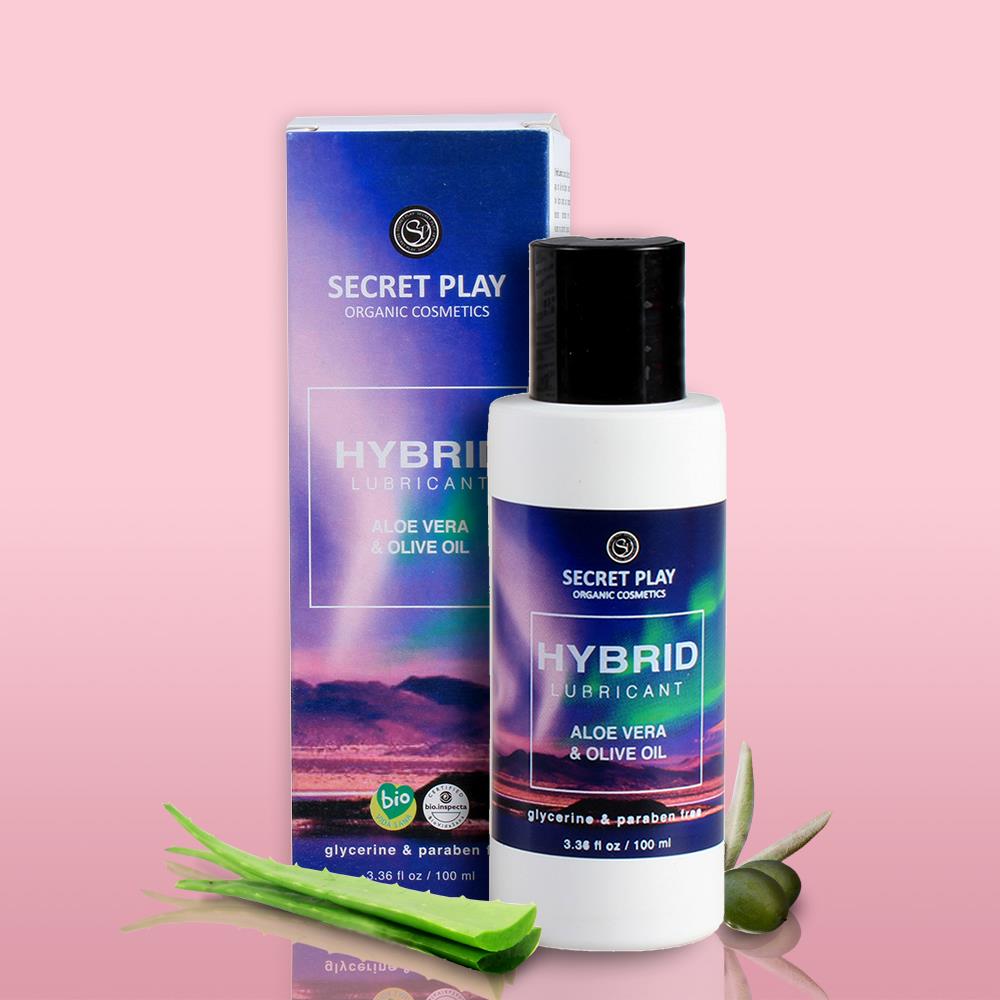 Lubrifiant organic hibrid Secret Play cu aloe vera 100 ml