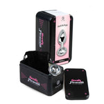 Plug anal din aluminiu Secret Play cu cristal transparent