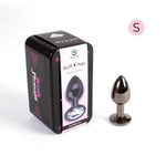 Plug anal din aluminiu, culoare bronz, Secret Play, 7 cm
