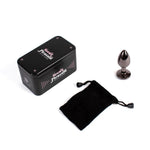 Plug anal din aluminiu, culoare bronz, Secret Play, 7 cm