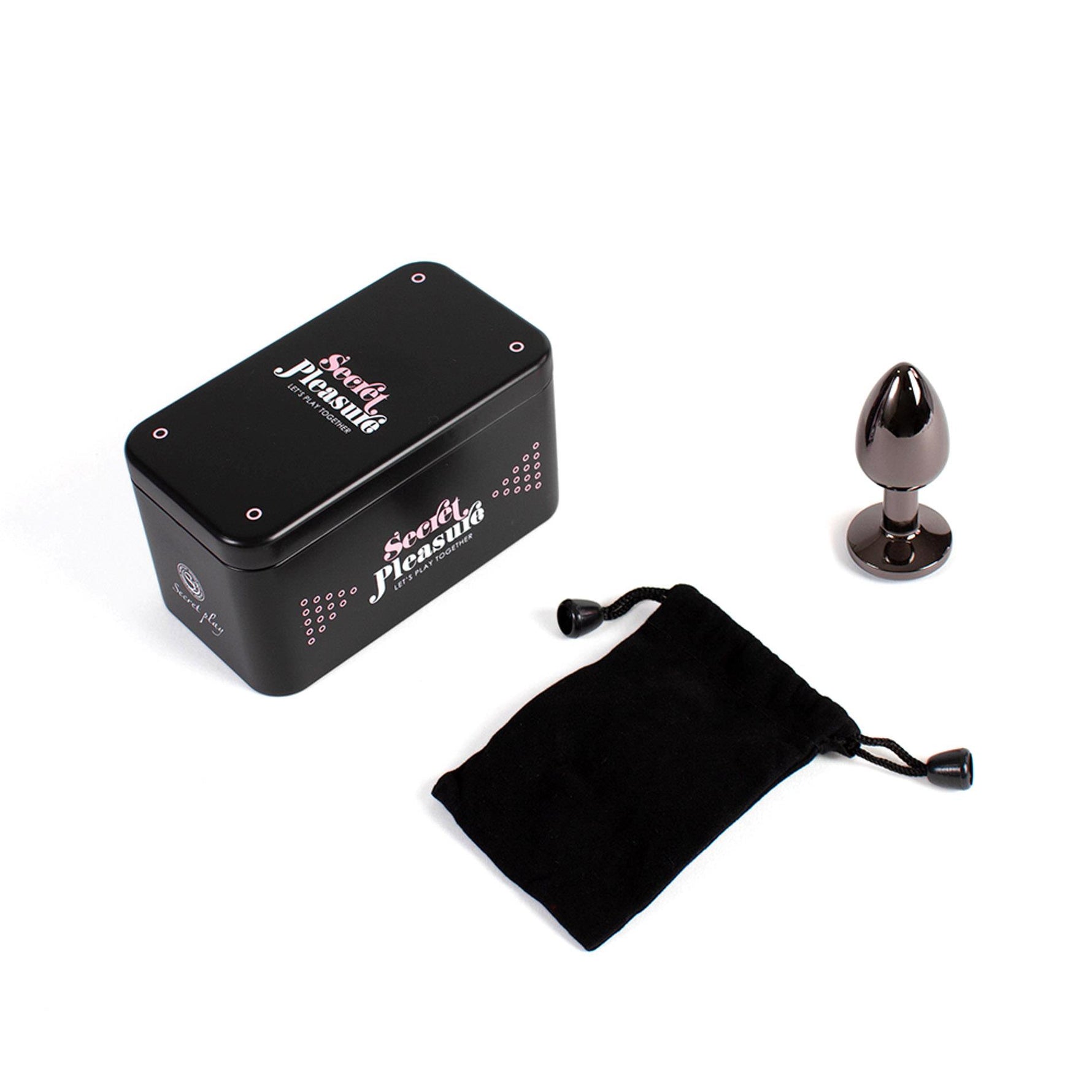 Plug anal din aluminiu, culoare bronz, Secret Play, 7 cm