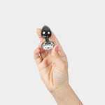 Plug anal din aluminiu, culoare bronz, Secret Play, 7 cm