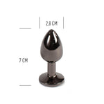 Plug anal din aluminiu, culoare bronz, Secret Play, 7 cm