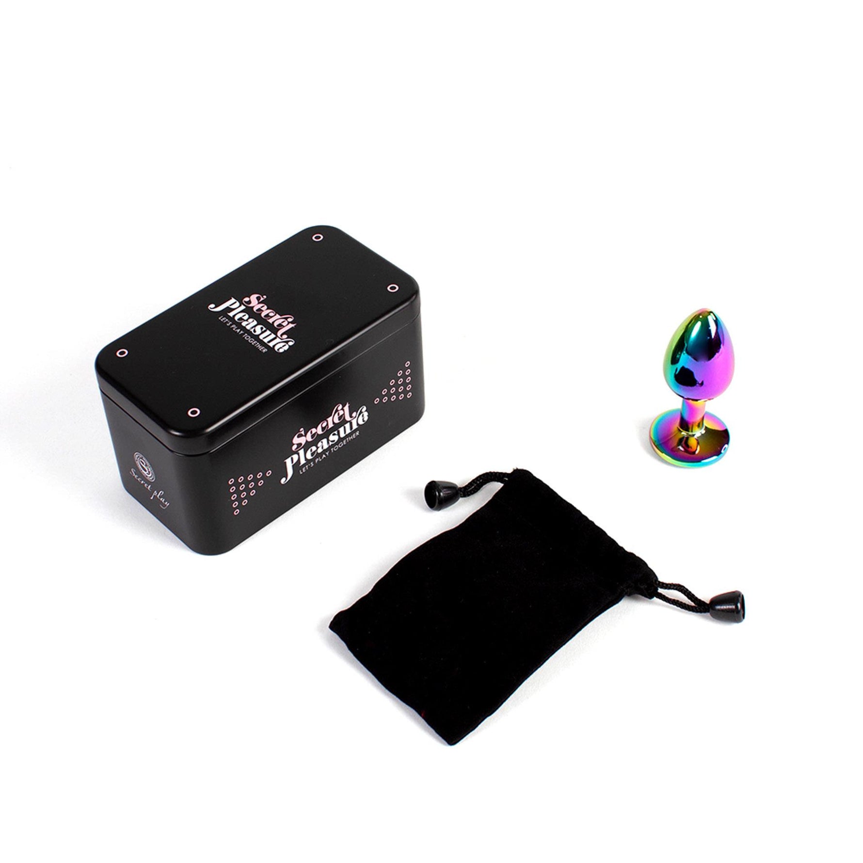 Plug anal metalic Secret Play Rainbow 7 cm
