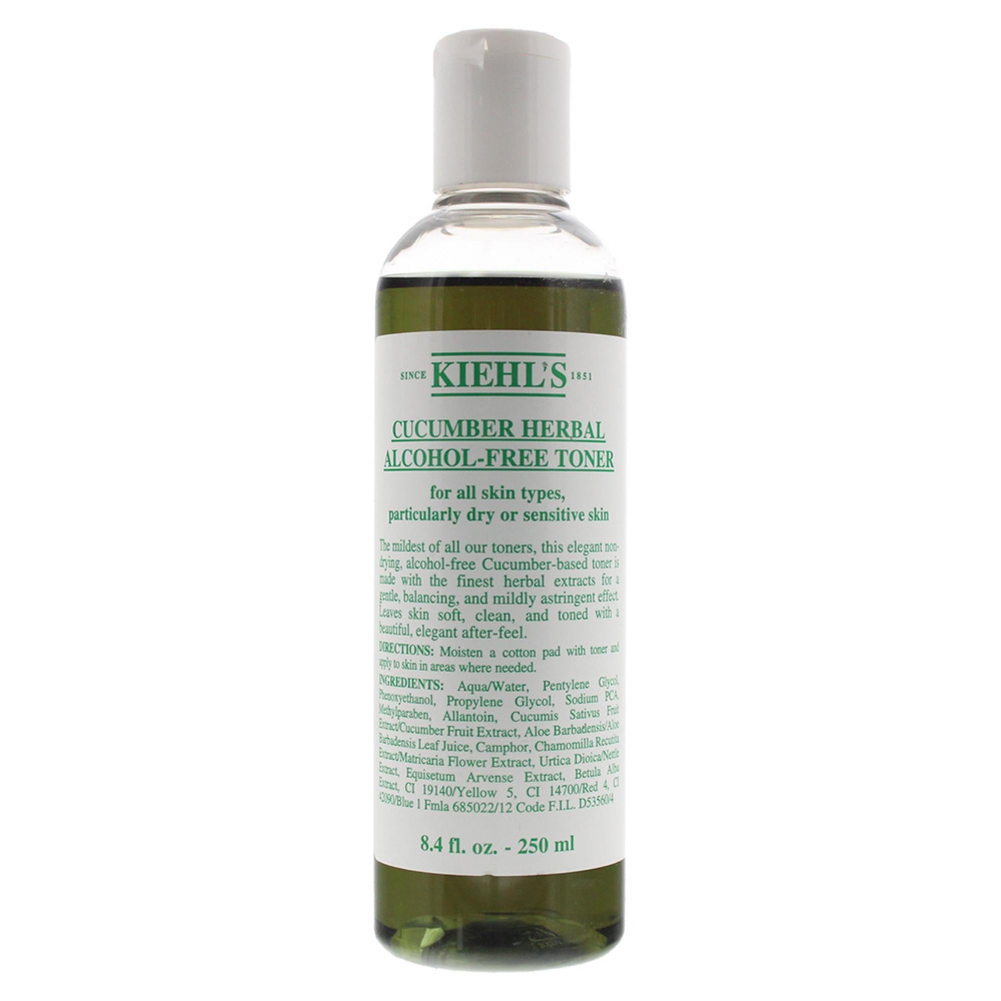 Kiehl's, Cucumber, Fără alcool, Calmează și liniștește, Loțiune tonică, Față, 250 ml