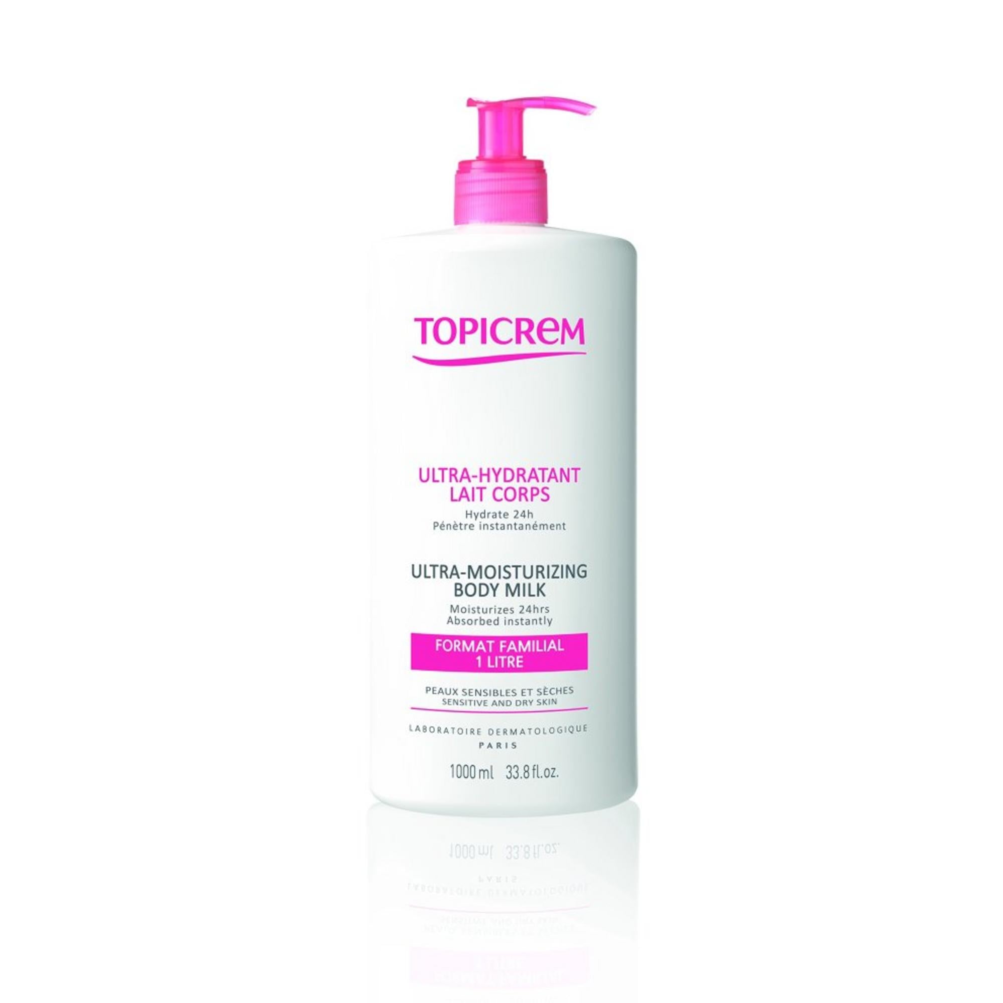 Topicrem, Ultra-Moisturizing Body Milk, Laptele pentru corp, 1000 ml