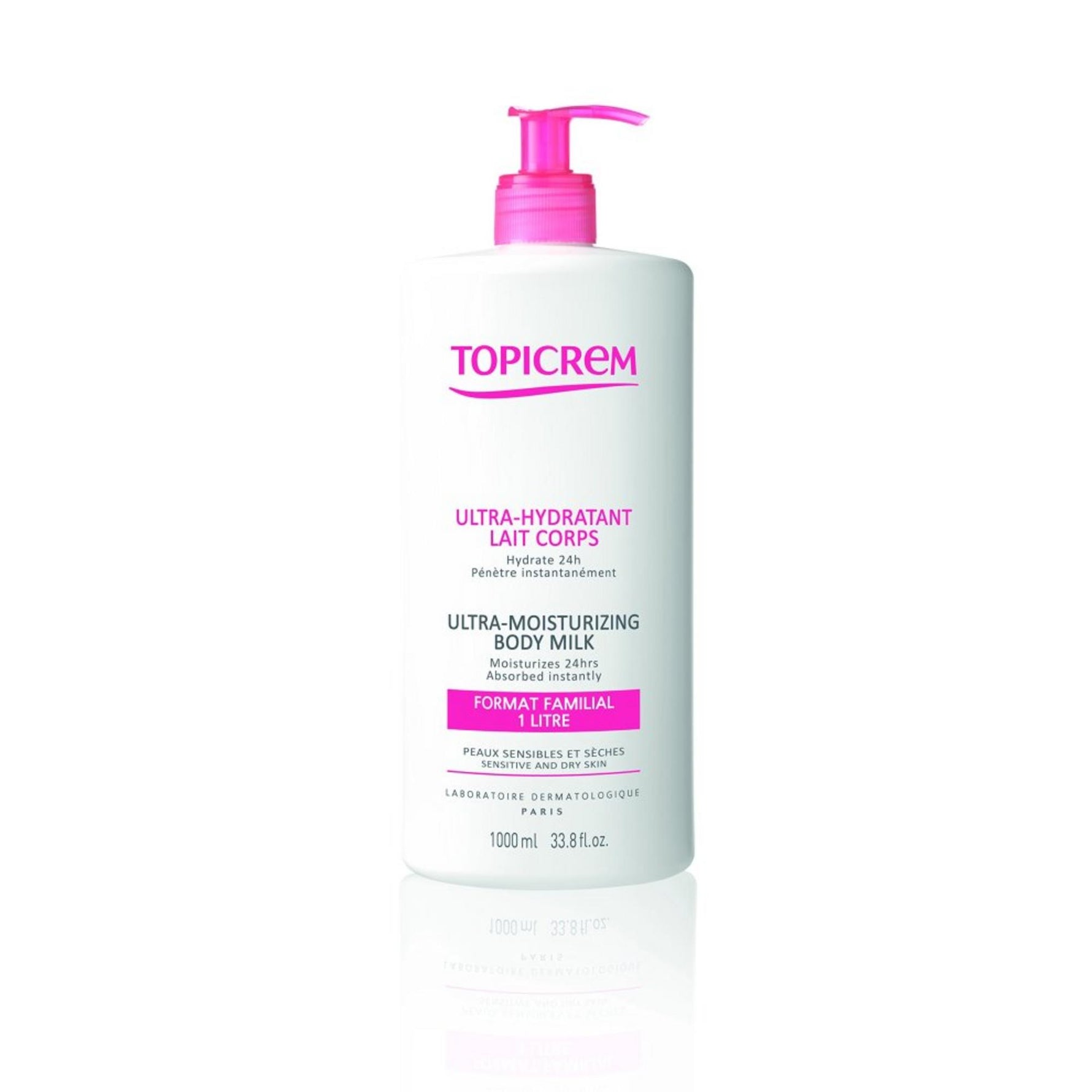 Topicrem, Ultra-Moisturizing Body Milk, Laptele pentru corp, 1000 ml