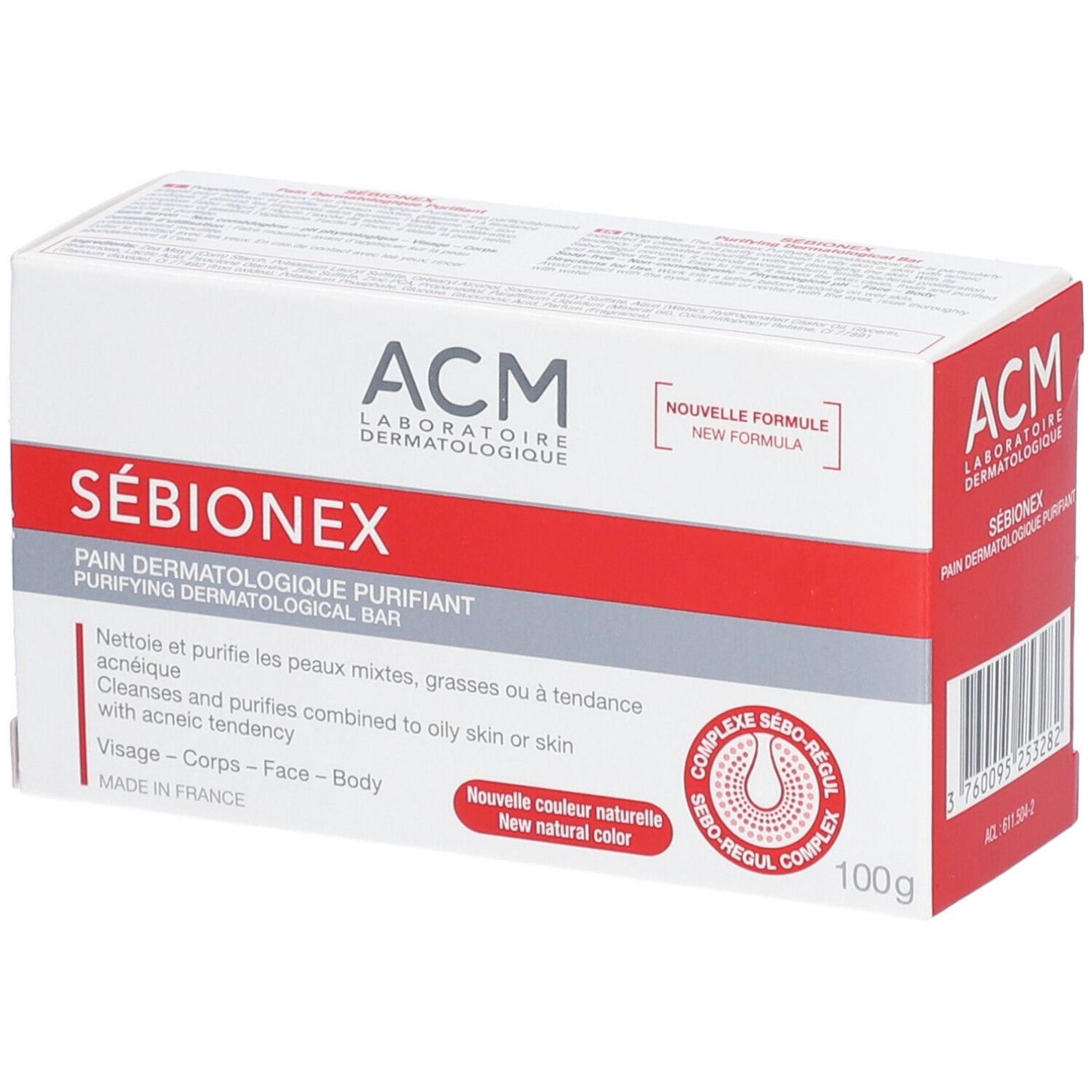 Laboratoire ACM, Sebionex, Purificare, Săpun de curățare, Pentru față, 100 g