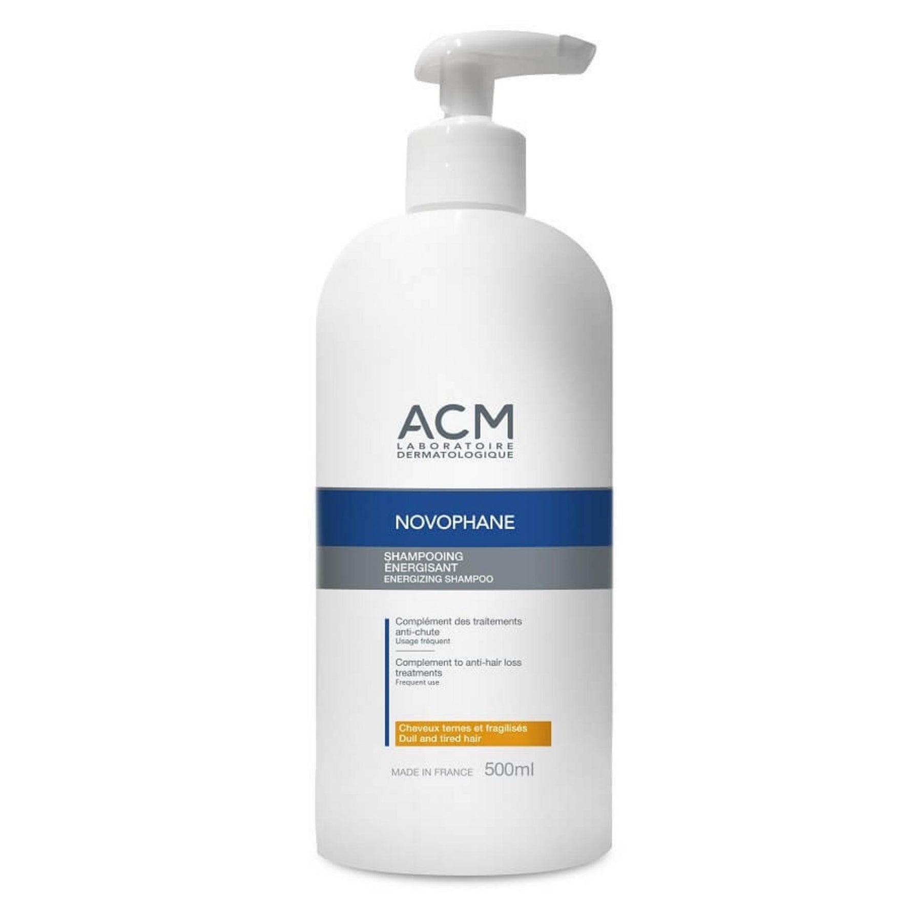 Laboratoire ACM, Novophane, Șampon pentru tratamentul părului, Energizant, Amendă, 500 ml