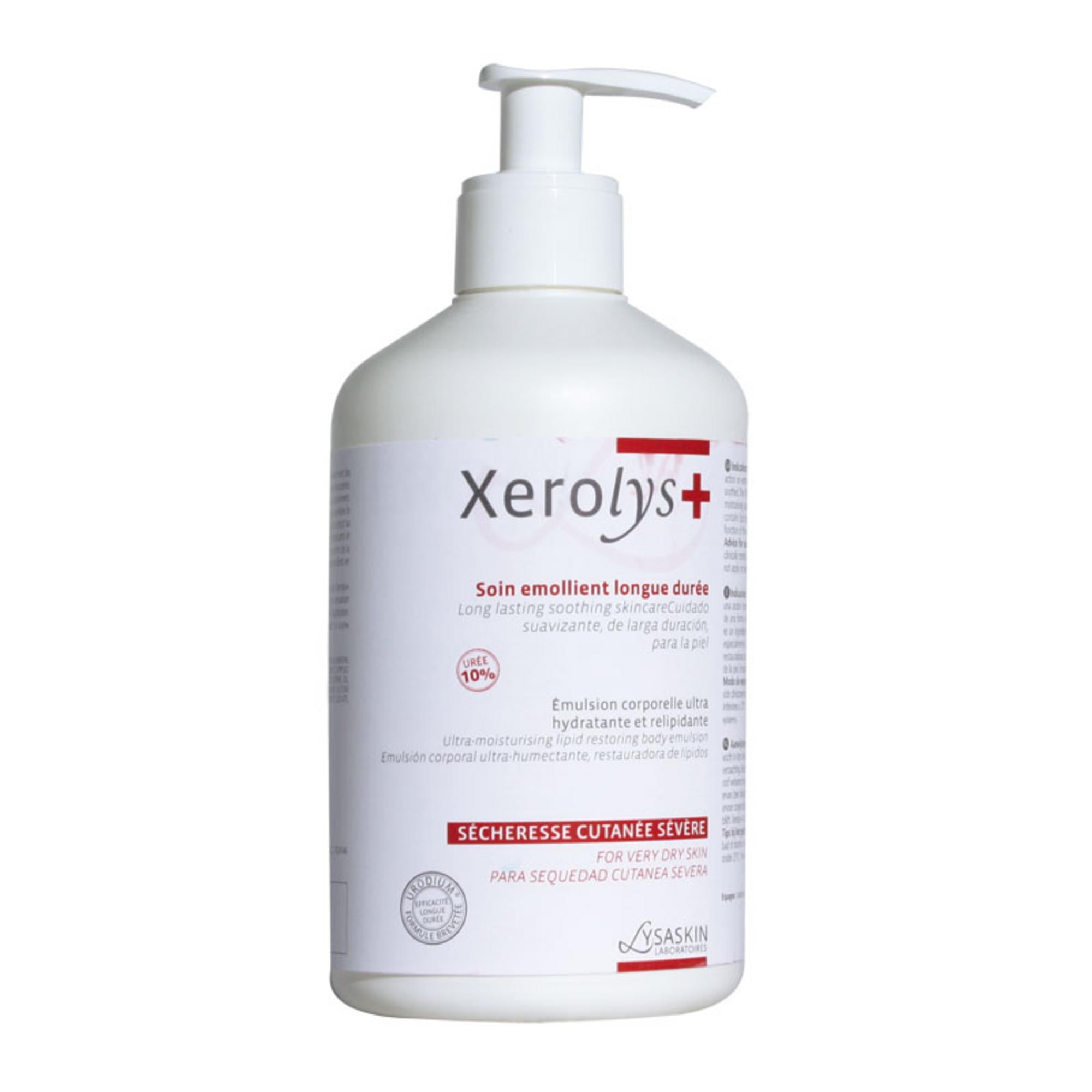 Lab Lysaskin, Xerolys+, Uree, Emolient, Emulsie pentru corp, Pentru față și corp, Zilnic, 500 ml