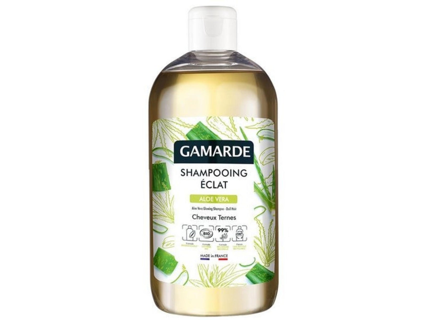 Gamarde, Bio, Aloe Vera, Șampon pentru tratamentul părului, Strălucitor, Toate tipurile de păr, 500 ml