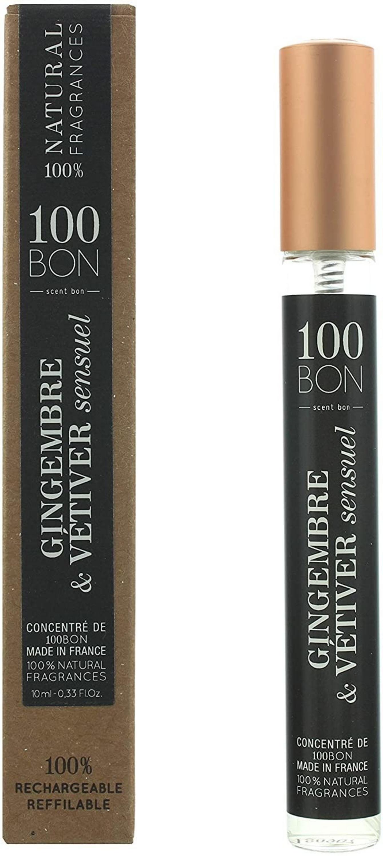 100 Bon, Gingembre & Vetiver Sensuel, Apă de parfum, Unisex, 10 ml