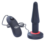 Plug anal vibrant din silicon cu strat dublu Malesation și telecomandă