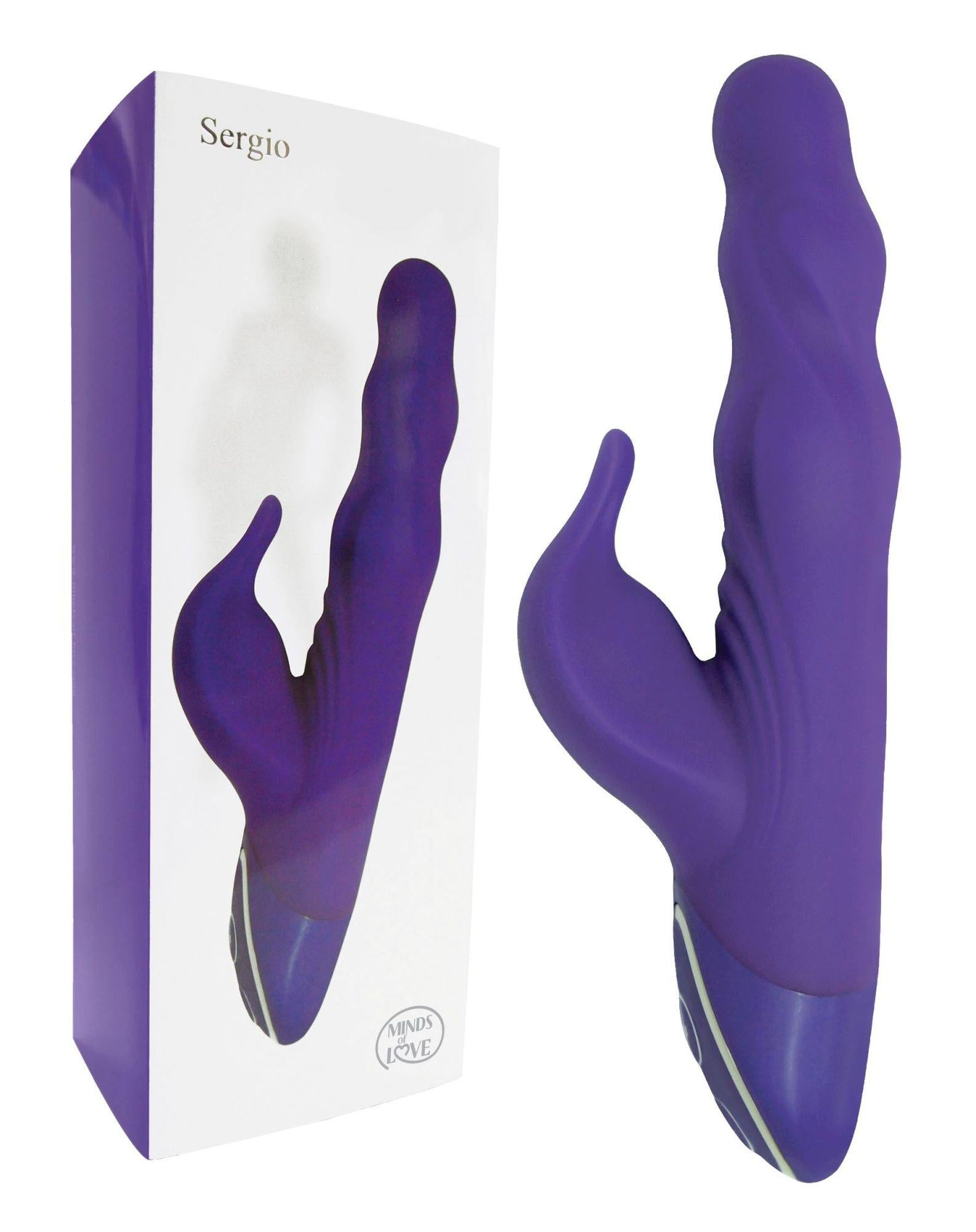 Vibrator Minds of Love Sergio pentru punctul G, mov, USB, 20 cm