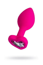Plug anal ToDo Diamond Heart, roz, miniatural, 7 cm