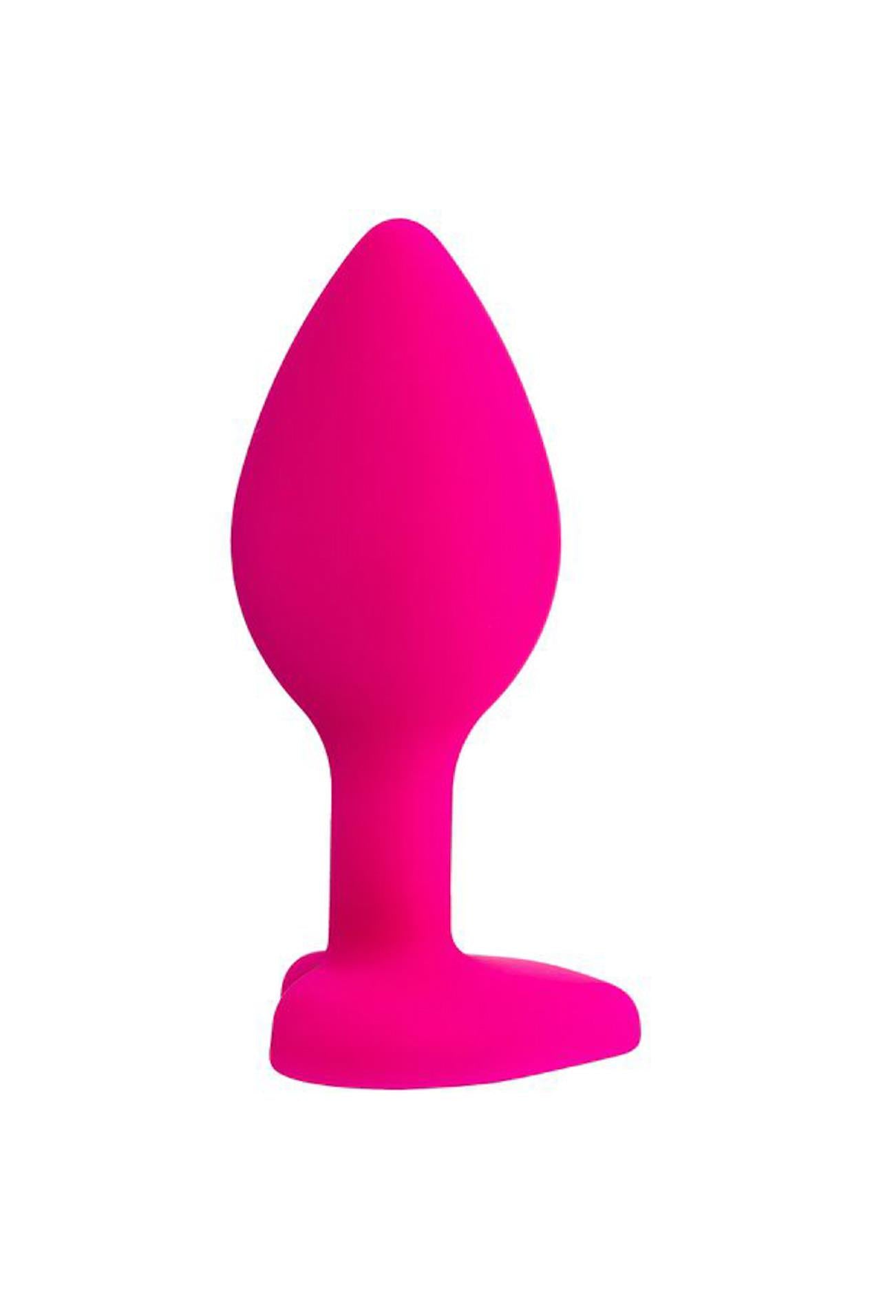 Plug anal ToDo Diamond Heart, roz, miniatural, 7 cm