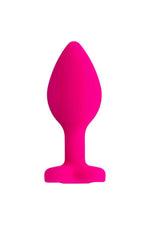 Plug anal ToDo Diamond Heart, roz, miniatural, 7 cm