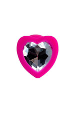 Plug anal ToDo Diamond Heart, roz, miniatural, 7 cm