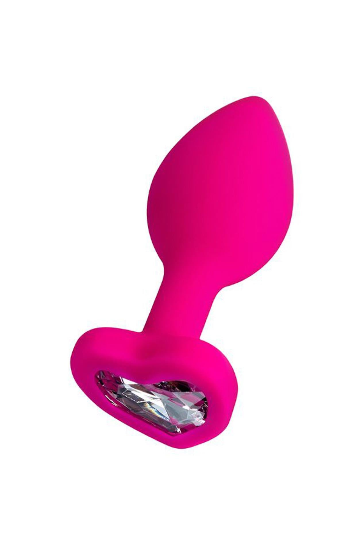 Plug anal ToDo Diamond Heart, roz, miniatural, 7 cm