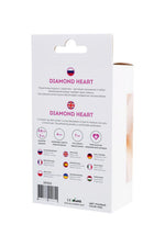 Plug anal ToDo Diamond Heart, roz, miniatural, 7 cm