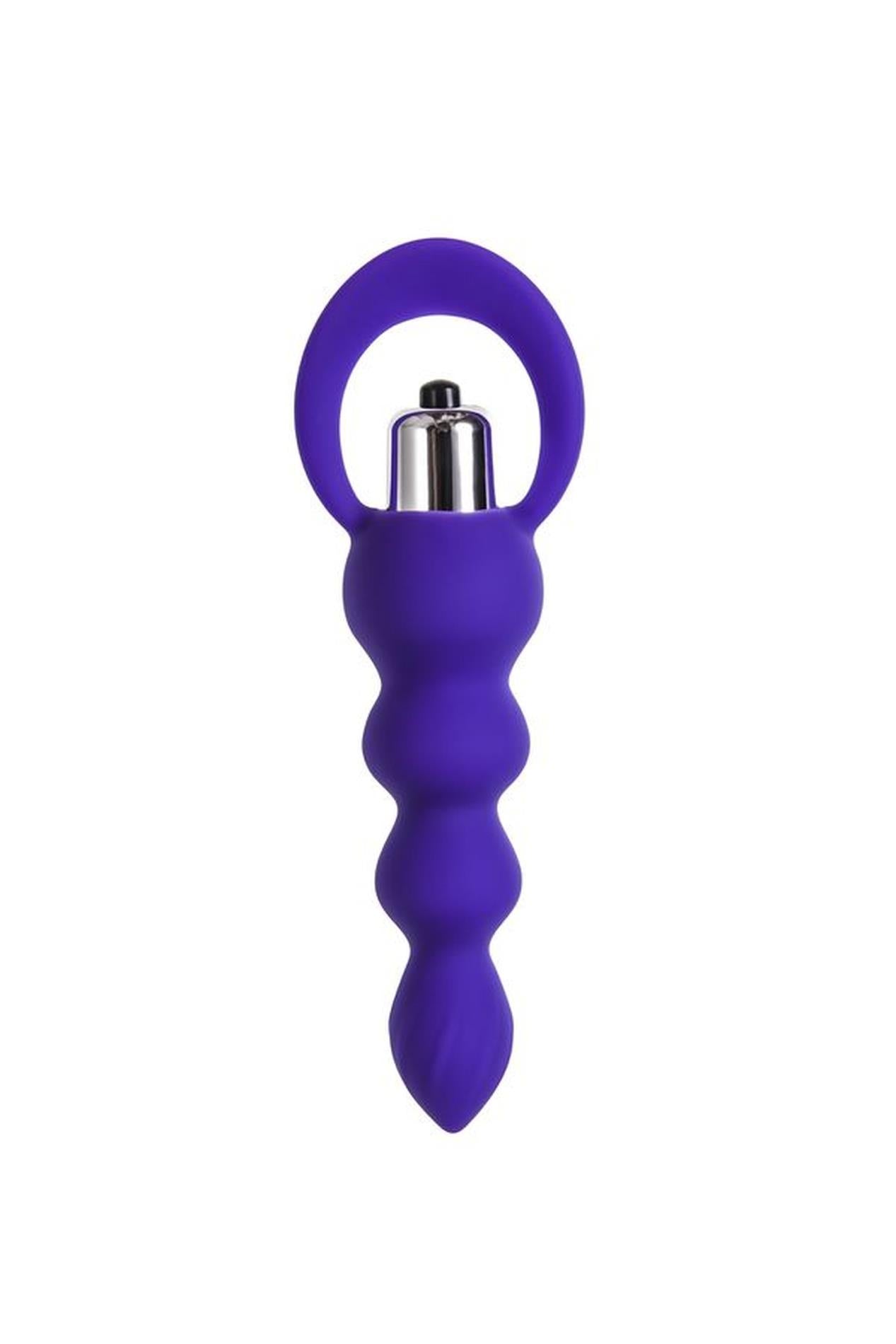 Dop anal din silicon Twisty violet 14 cm
