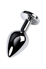 Plug anal din argint cu piatră turcoaz, din metal, de la TOYFA, 8 cm
