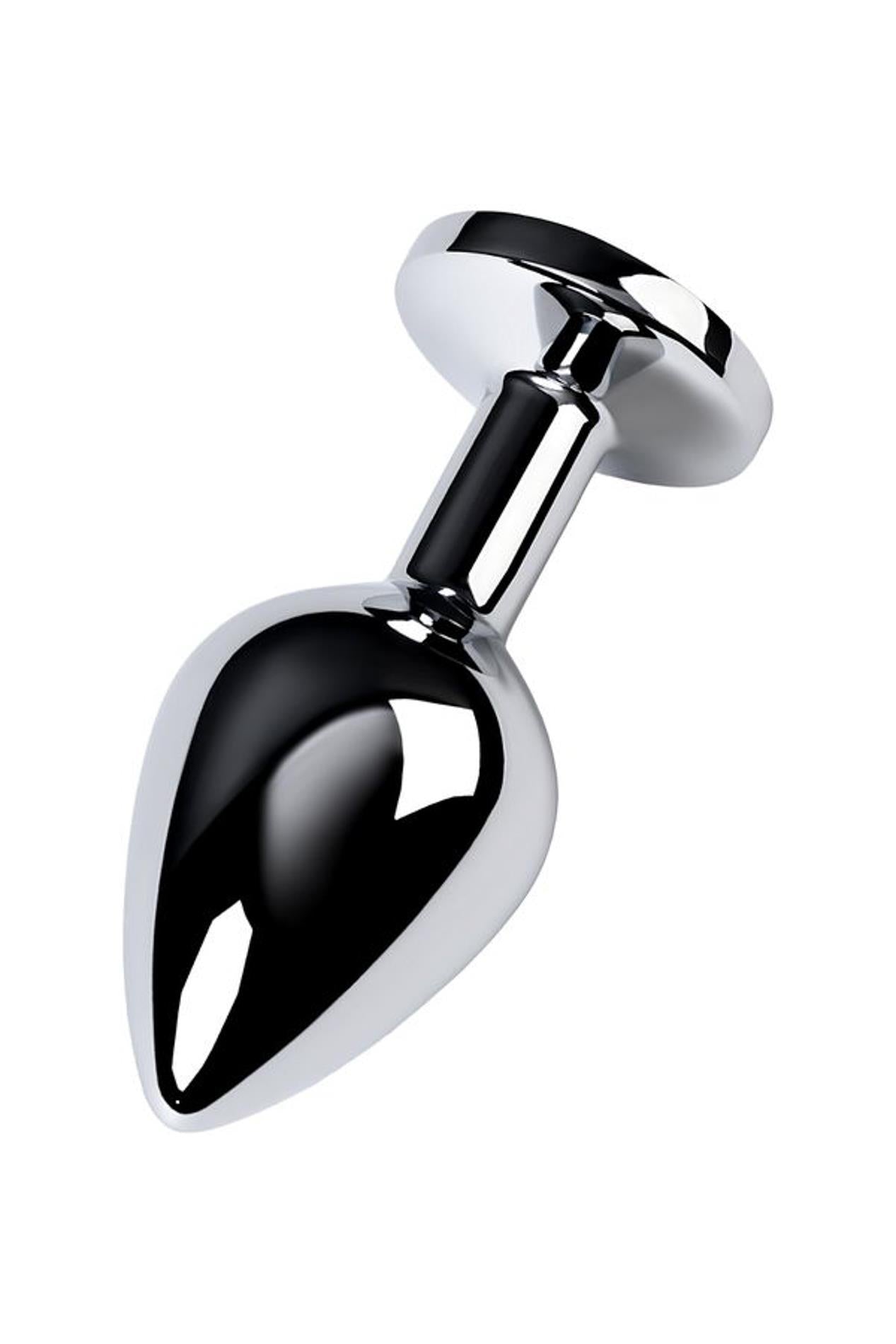 Plug anal din argint cu piatră turcoaz, din metal, de la TOYFA, 8 cm