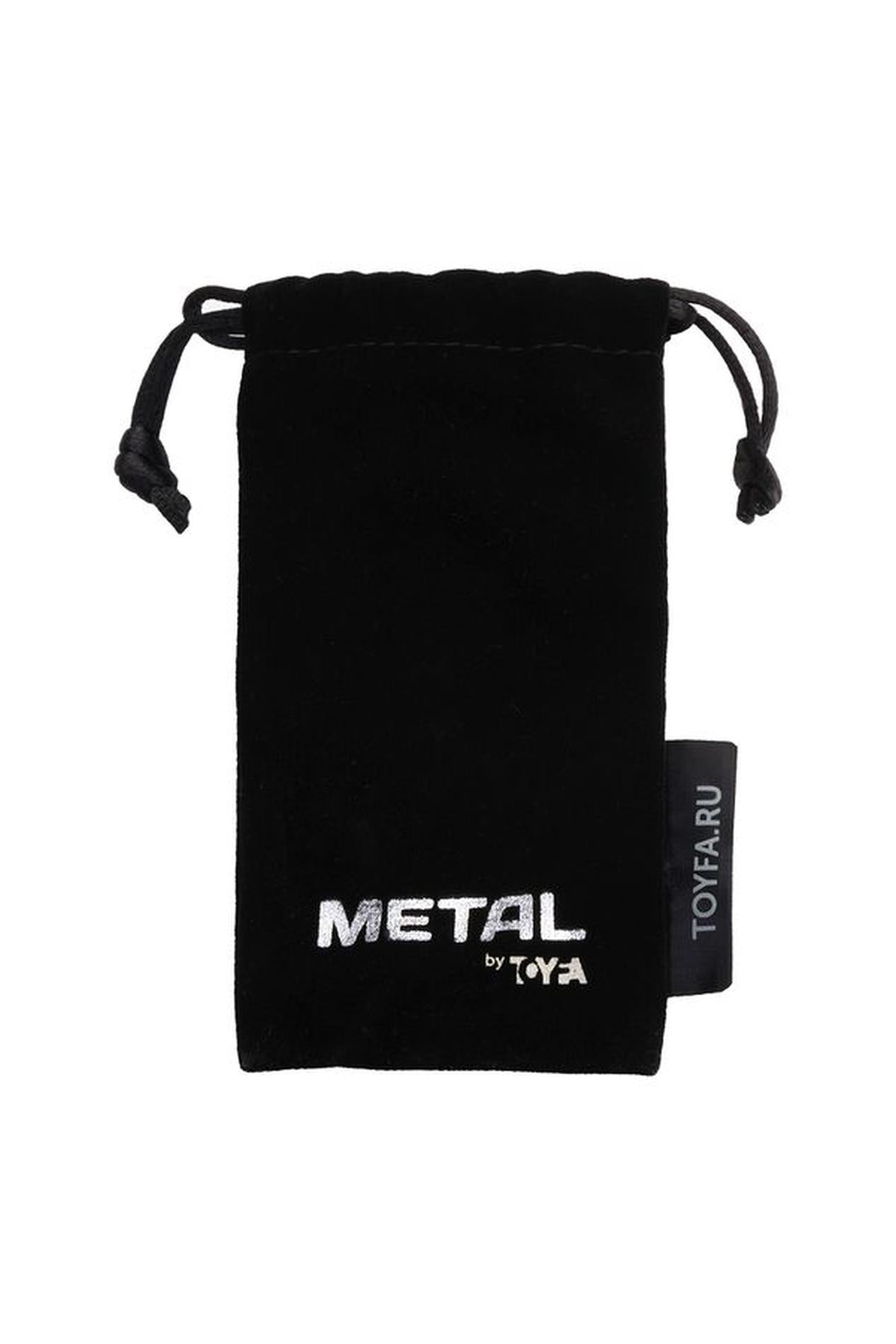 Plug anal argintiu cu cristale din metal mov de la TOYFA