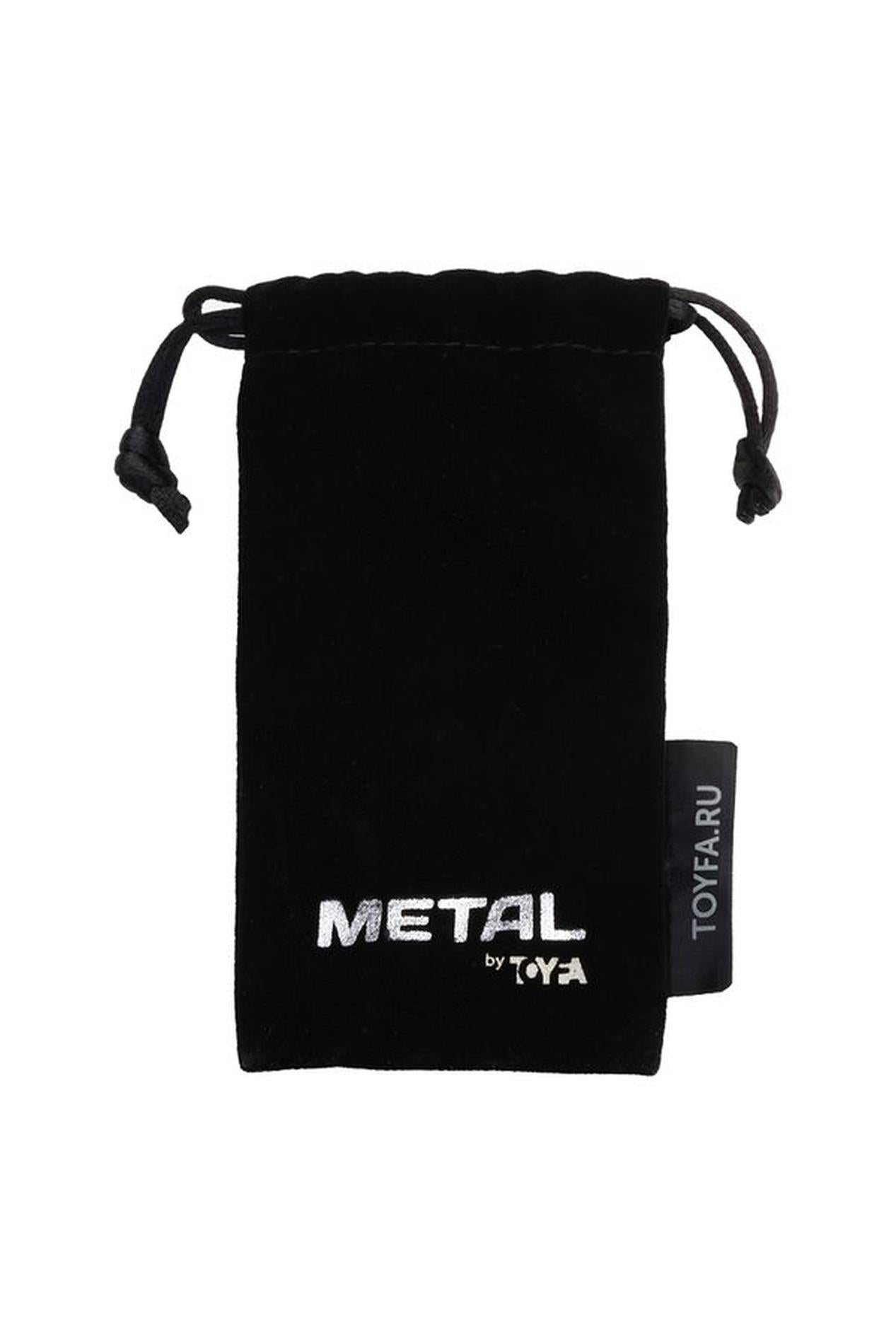 Plug anal metalic TOYFA argintiu cu cristal roșu 9,5 cm