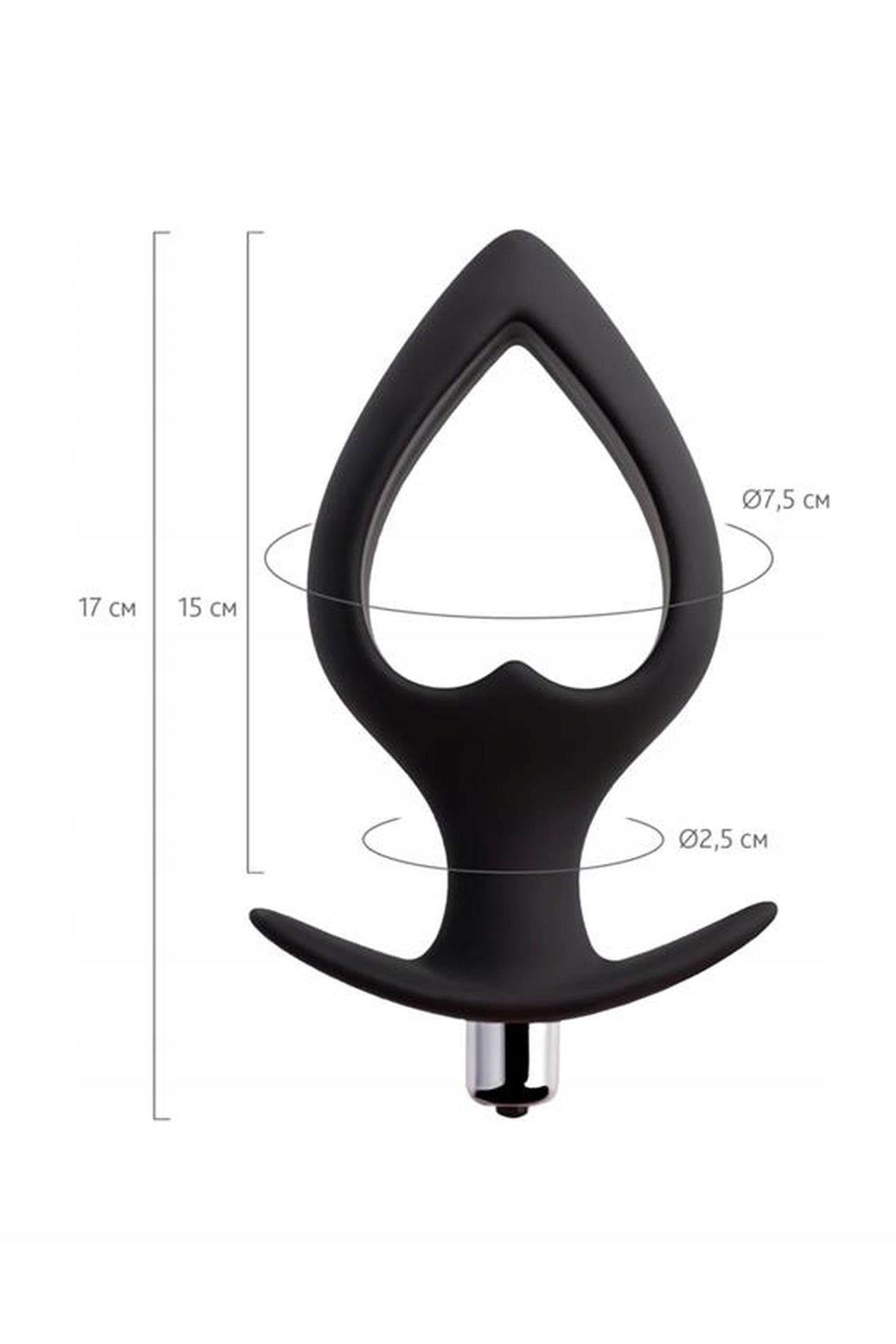 Dop anal vibrant Cordis POPO Pleasure, silicon, negru