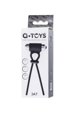 Lasou vibrant cu prindere A-Toys, silicon negru, 14 cm