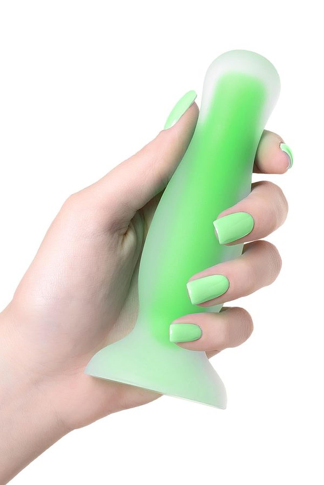 Dop anal din silicon Mortimer Glow, care strălucește în întuneric, 12,5 cm