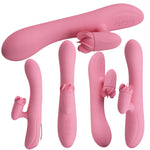 Vibrator rotativ Pretty Love Gina cu aspect de iepuraș, 4 rotații, 7 vibrații, USB 20.5 c