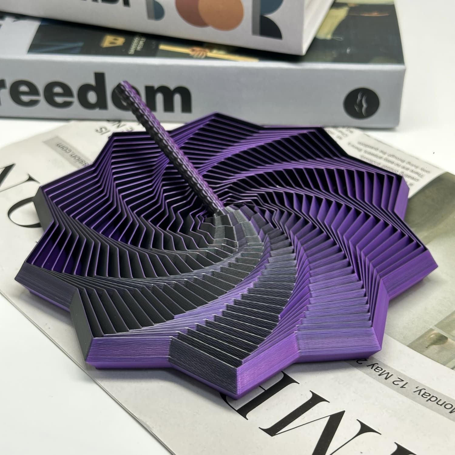 Jucarie Decompresie, Flippy, Model Stea 3D, DuoChrome, Maner Spirala, Turn Magic Geometric, Multiple Forme,
