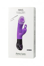 Vibrator Ares Adrien Lastic din silicon, 8 funcții, 20 cm, impermeabil