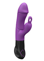 Vibrator Ares Adrien Lastic din silicon, 8 funcții, 20 cm, impermeabil