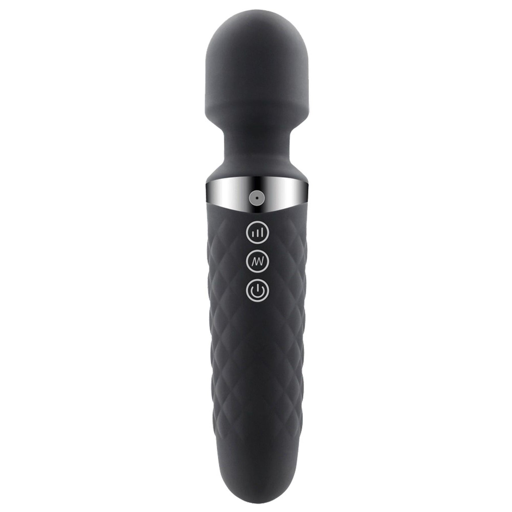 Baghetă masaj USB neagră Alive Be Wanded 20 cm