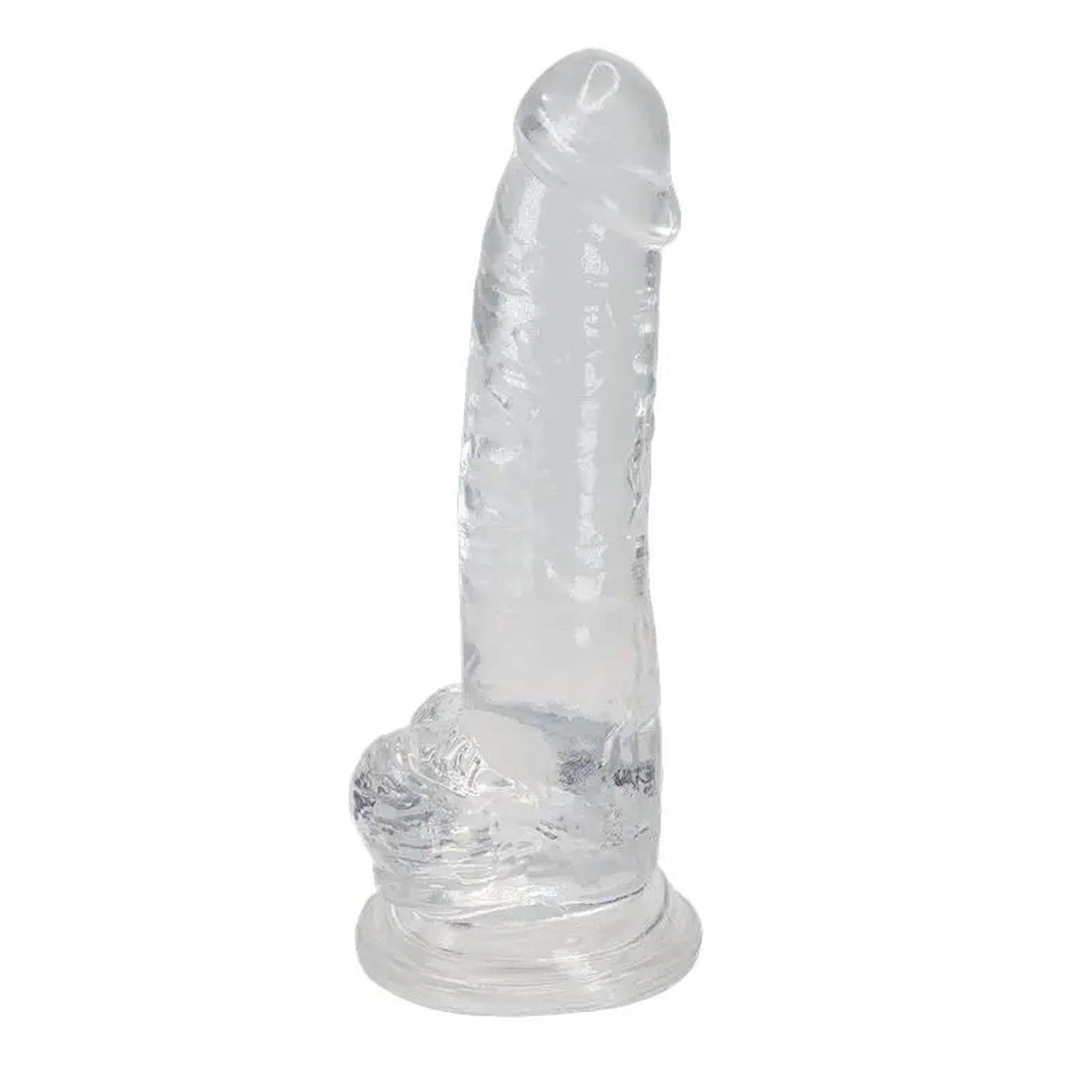 Dildo realist cu gel Torrent Alive transparent 20,6 cm