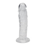Dildo realist cu gel Alive Empire, transparent, 19 cm