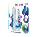 Ventuză dublă Alive Imperium Jelly, transparentă, 14 și 12 cm