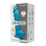 Dildo realist din silicon Silexd Model 1 albastru
