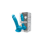 Dildo realist din silicon Silexd Model 1 albastru