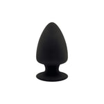 Dop anal din silicon Silexd Model 1 XS negru 8 cm