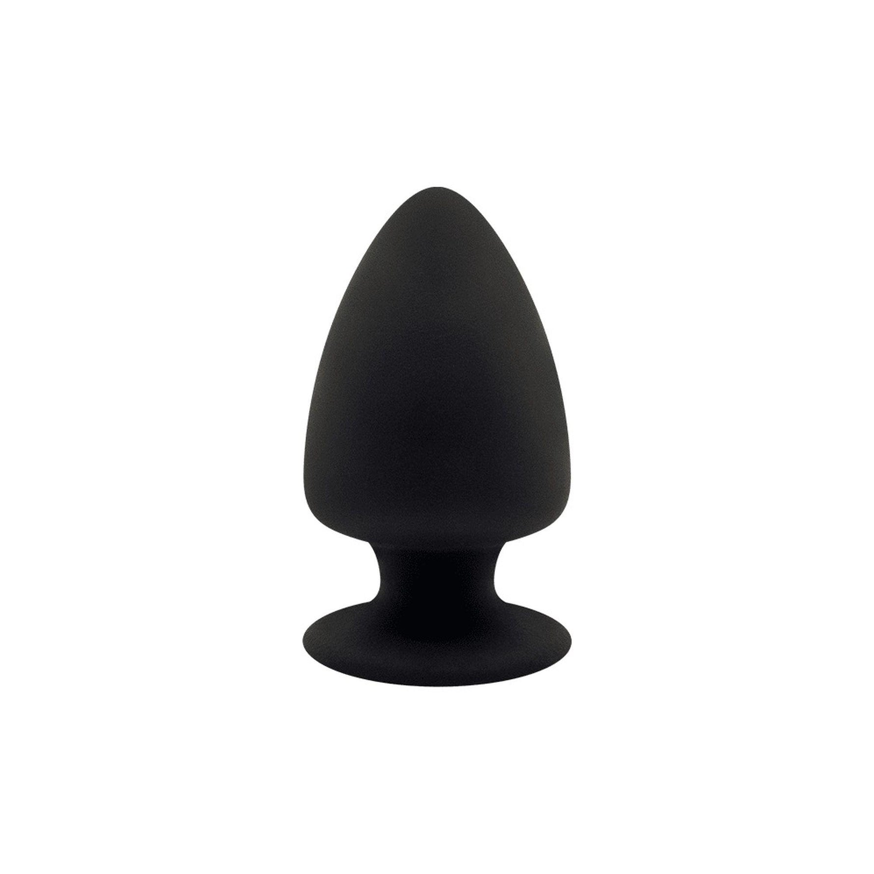 Dop anal din silicon Silexd Model 1 XS negru 8 cm
