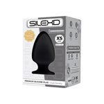 Dop anal din silicon Silexd Model 1 XS negru 8 cm